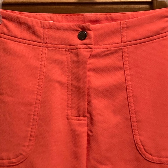 Annika Cutter and Buck Orange Golf Bermuda Shorts - Picture 5 of 12